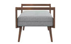 Panca in Legno Imbottita con Trapuntatura Stile Mid-Century Modern 51,20 L