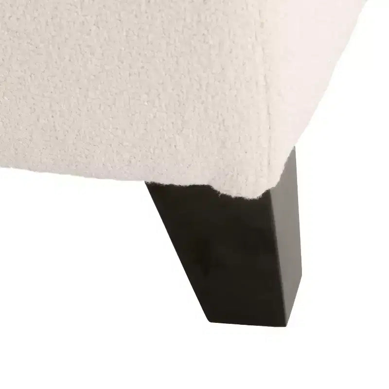 Pouf Contenitore Moderno in Bouclé da Interno