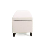 Pouf Contenitore Moderno in Bouclé da Interno