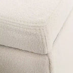 Pouf Contenitore Moderno in Bouclé da Interno