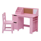 Set Scrivania e Sedia per Bambini con Contenitore e Bacheca