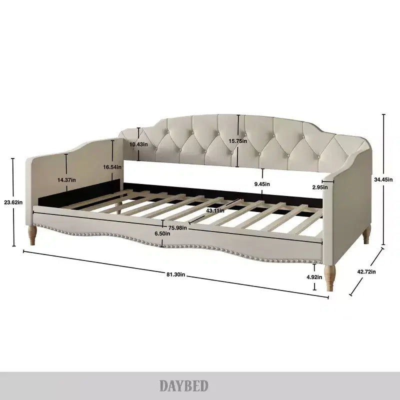 Daybed imbottito singolo