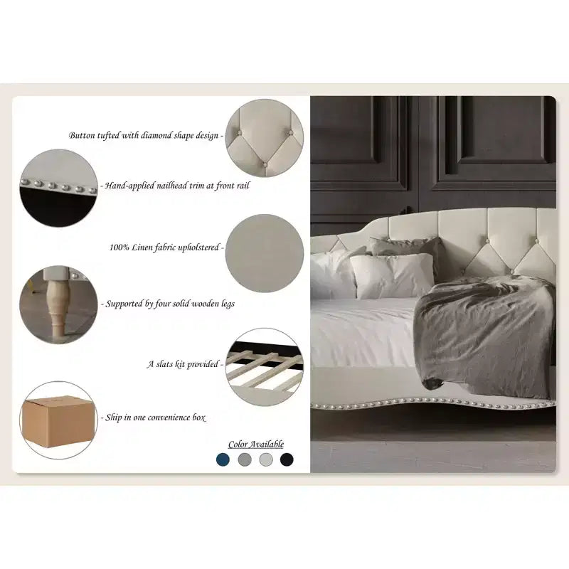 Daybed imbottito singolo