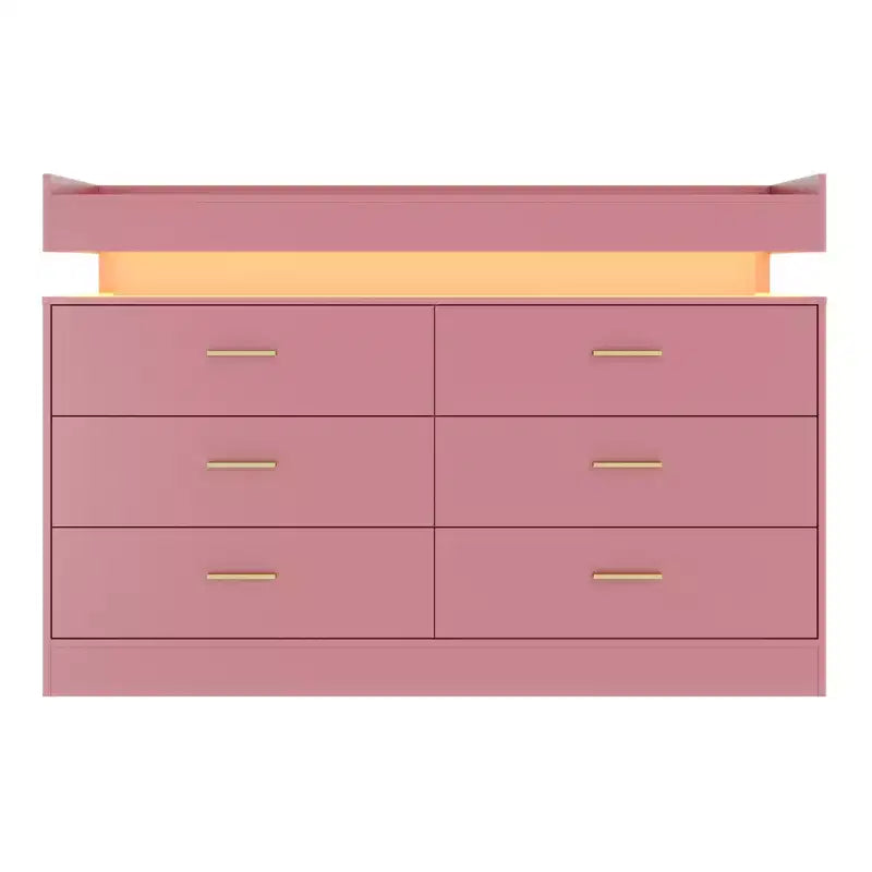 Cassettiera credenza a 6 cassetti con piano flottante