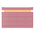 Cassettiera credenza a 6 cassetti con piano flottante