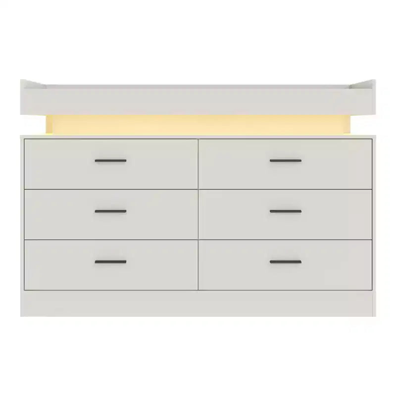 Cassettiera credenza a 6 cassetti con piano flottante