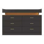 Cassettiera credenza a 6 cassetti con piano flottante