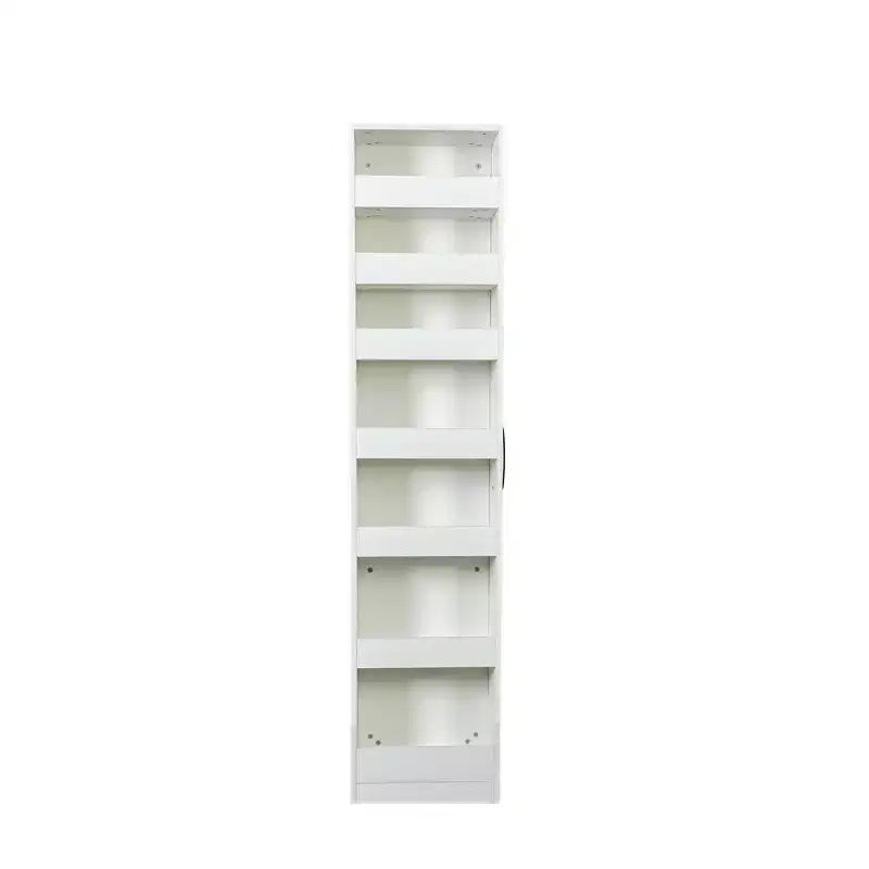 VIYET 71H 7-Tier Multi-Functional Pull-Out Storage Shelf, Single-Sided Open Shelf, Organizer for Kitchen, Living Room & Narrow Spaces,white