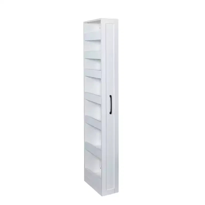 Scaffale a 7 Livelli Estraibile e Sottile – Organizer Aperto per Cucina, Salotto e Spazi Stretti, Bianco