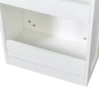 Scaffale a 7 Livelli Estraibile e Sottile – Organizer Aperto per Cucina, Salotto e Spazi Stretti, Bianco