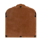 Specchio da Parete Ad Arco Intarsiato con Cornice in Legno