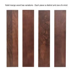 Specchio da Parete Ad Arco Intarsiato con Cornice in Legno