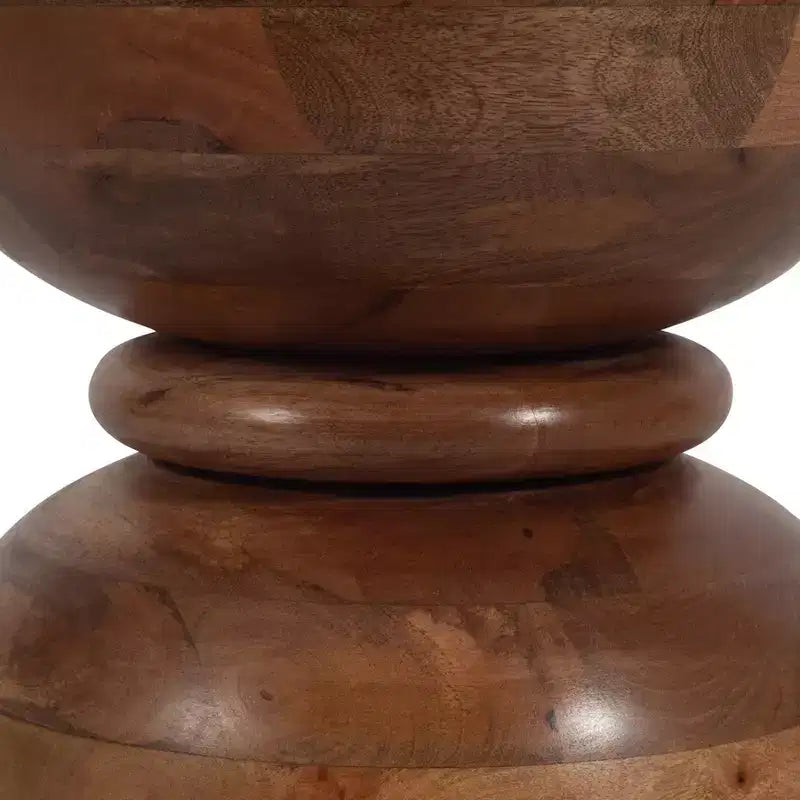 Tavolino rotondo in legno – Tavolino da 45 cm per soggiorno, camera da letto o ufficio