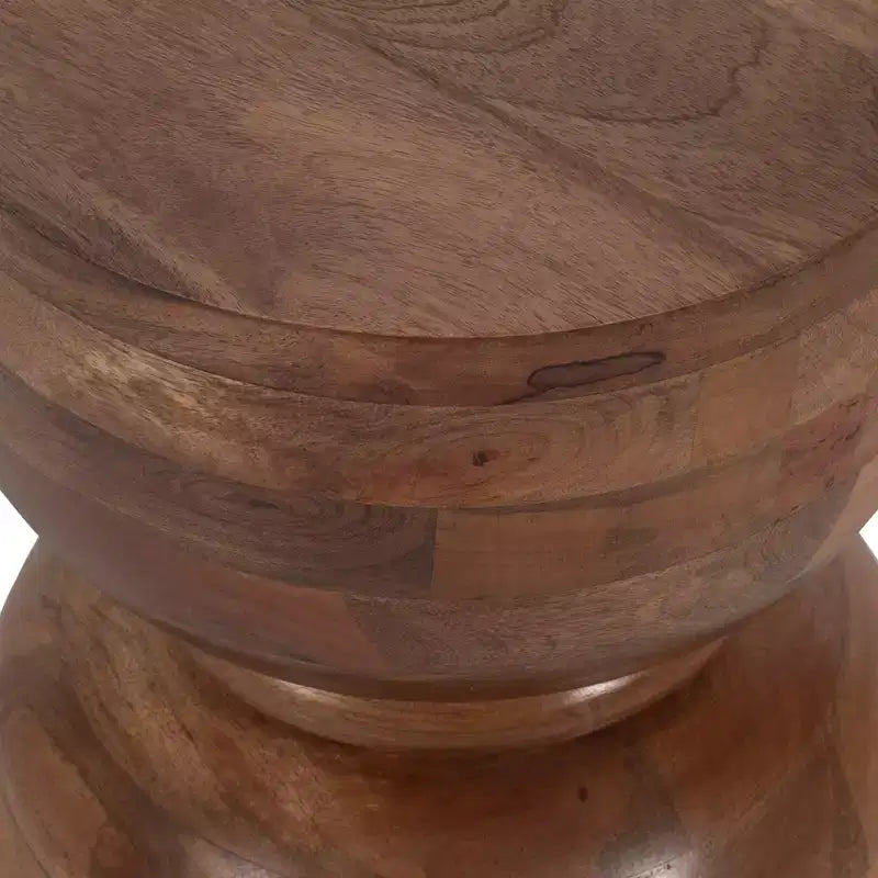 Tavolino rotondo in legno – Tavolino da 45 cm per soggiorno, camera da letto o ufficio