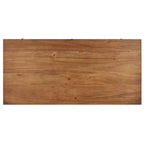 Scrivania a 3 cassetti con piano impiallacciato in legno