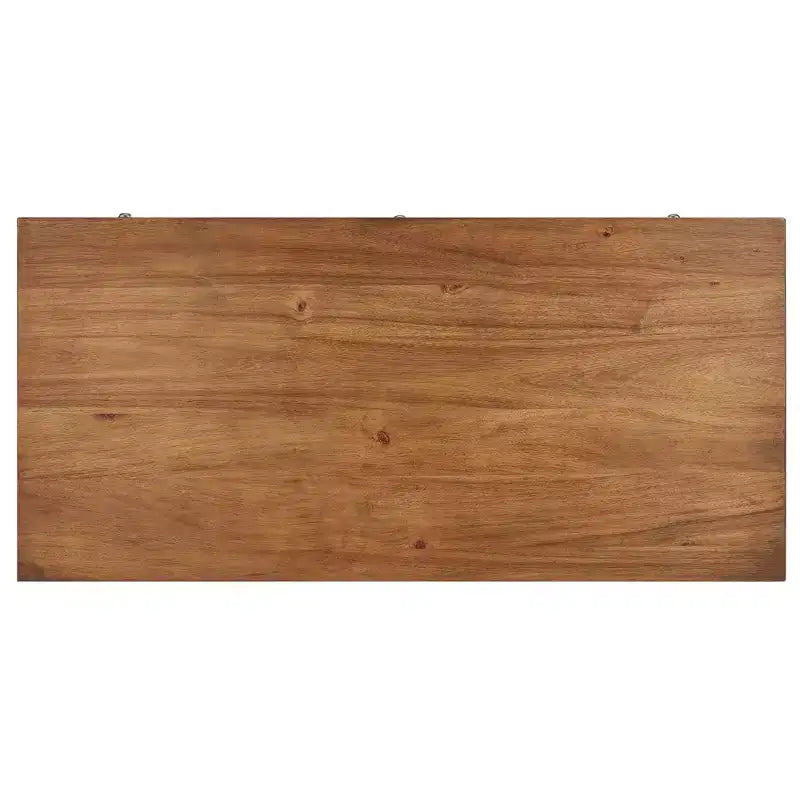 Scrivania a 3 cassetti con piano impiallacciato in legno