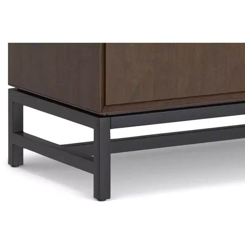 Mobile bar da 81 cm in legno massello, marrone noce