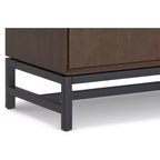 Mobile bar da 81 cm in legno massello, marrone noce