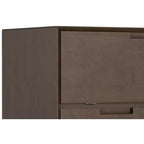 Mobile bar da 81 cm in legno massello, marrone noce