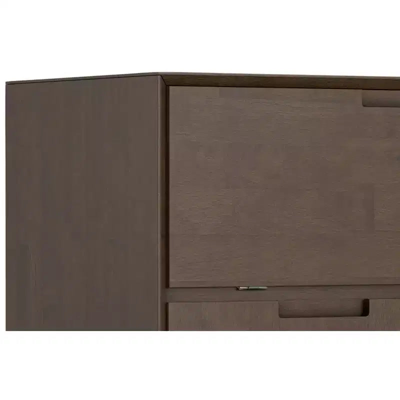 Mobile bar da 81 cm in legno massello, marrone noce