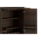 Mobile bar da 81 cm in legno massello, marrone noce