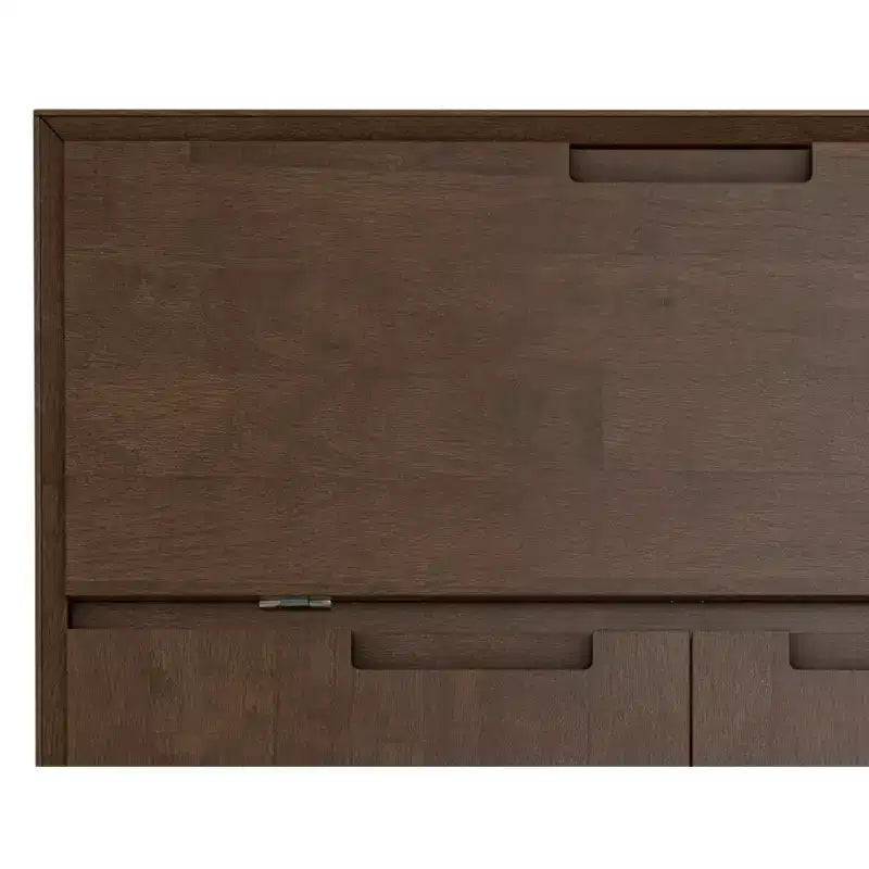 Mobile bar da 81 cm in legno massello, marrone noce