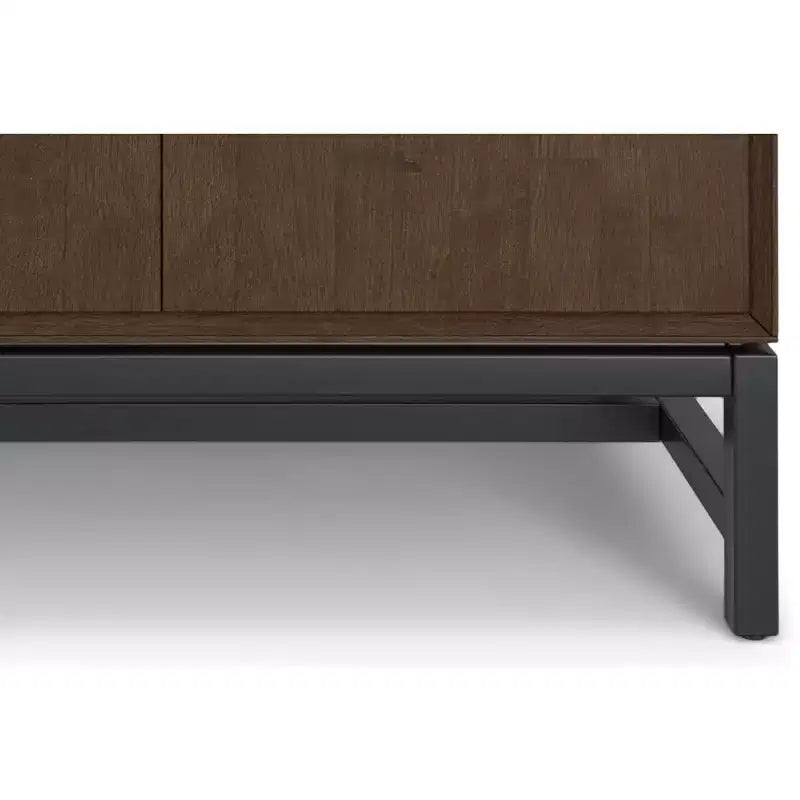 Mobile bar da 81 cm in legno massello, marrone noce