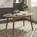 Tavolo da pranzo ovale, stile Mid-Century, 160 cm, finitura noce