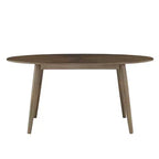 Tavolo da pranzo ovale, stile Mid-Century, 160 cm, finitura noce