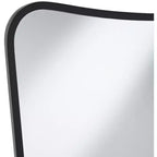 Set di 2 specchi da parete in metallo nero, 22 x 34 pollici