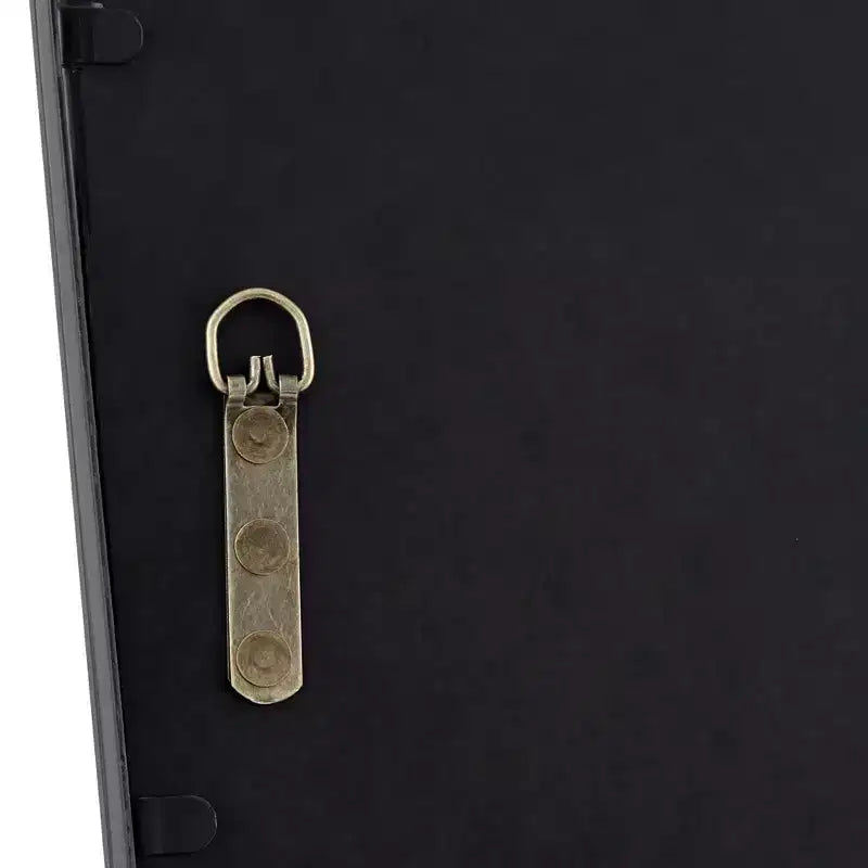 Set di 2 specchi da parete in metallo nero, 22 x 34 pollici