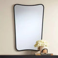 Set di 2 specchi da parete in metallo nero, 22 x 34 pollici