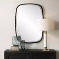 Specchio da parete rettangolare nero 26 x 36