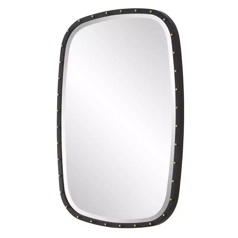 Specchio da parete rettangolare nero 26 x 36