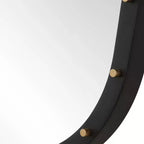 Specchio da parete rettangolare nero 26 x 36