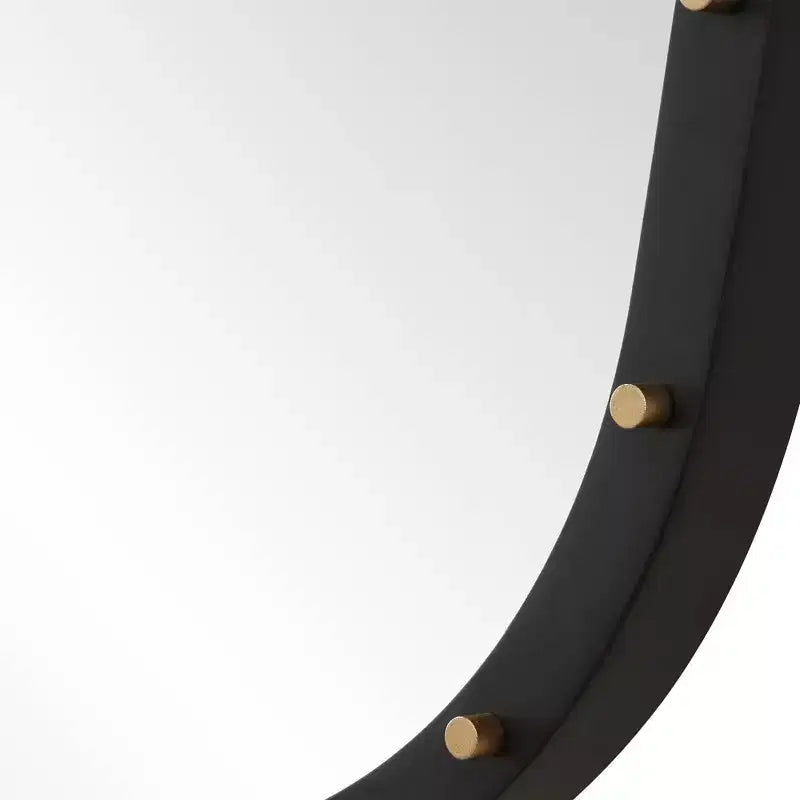 Specchio da parete rettangolare nero 26 x 36